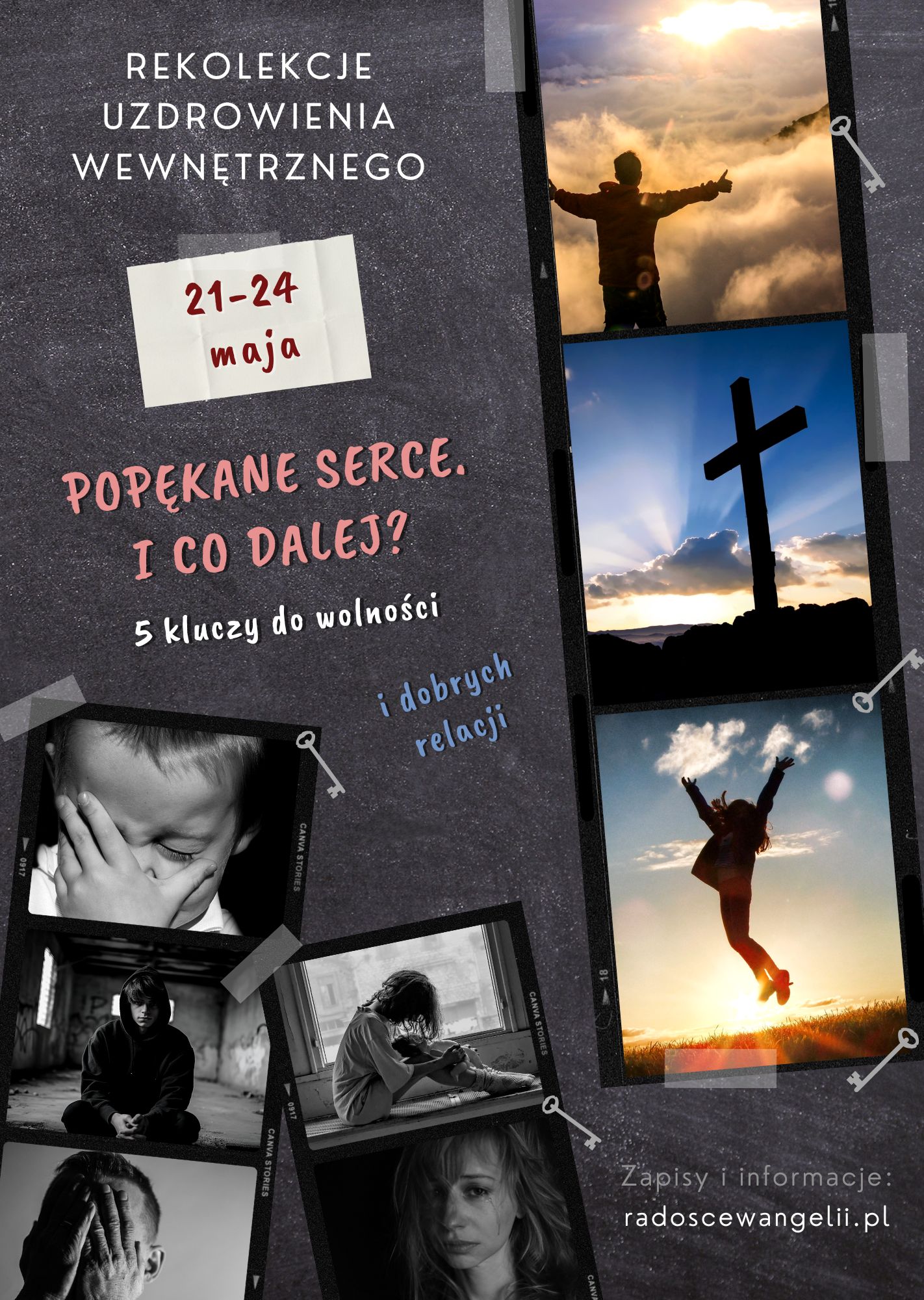 Rekolekcje uzdrowienia wewnętrznego “Popękane serce. I co dalej? 5 kluczy do wolności i dobrych relacji” – 21-24.05.2026